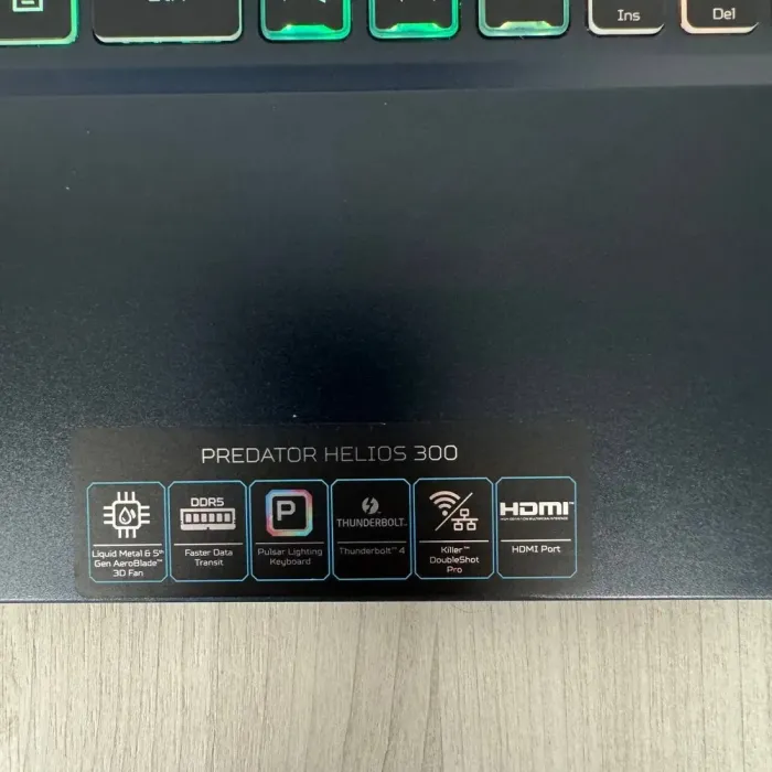 Ігровий ноутбук Б-клас Acer Predator Helios 300 PH315-55 / 15.6" (1920x1080) IPS / Intel Core i7-12700H (14 (20) ядер по 3.5 - 4.7 GHz) / 16 GB DDR5 / 512 GB SSD NVMe / nVidia GeForce RTX 3060, 6 GB GDDR6, 192-bit / WebCam б/в - зображення 8