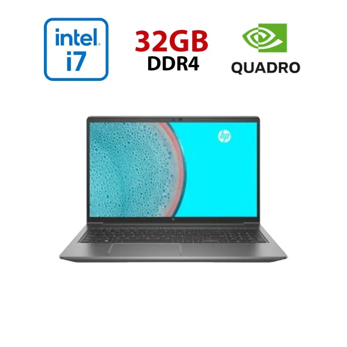 Мобільна робоча станція HP ZBook Power G7 / 15.6" (1920х1080) IPS / Intel Core i7-10850H (6 (12) ядер по 4.9 - 5.1 GHz) / 32 GB DDR4 / 512 GB SSD / nVidia Quadro T2000 Max-Q, 4 GB GDDR5, 128-bit / WebCam б/в - изображение 1