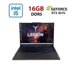 Ігровий ноутбук Б-класу Lenovo Legion 5 16IRX9 / 16" (2560x1600) IPS / Intel Core i7-14700HX (20 (28) ядер по 1,5 - 5,5 ГГц) / 16 ГБ DDR5 / 512 ГБ SSD NVMe / nVidia GeForce RTX 4070, 8 ГБ GDDR6, 128-bit / WebCam б/в