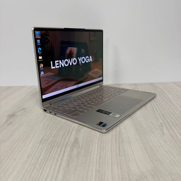 Ультрабук-трансформер Б-клас Lenovo Yoga 9 14IRP8 / 14" (2880x1800) OLED Touch / Intel Core i7-1360P (12 (16) ядер по 2.2 - 5.0 GHz) / 16 GB DDR5 / 512 GB SSD NVMe / Intel Iris Xe Graphics / WebCam б/в - зображення 4