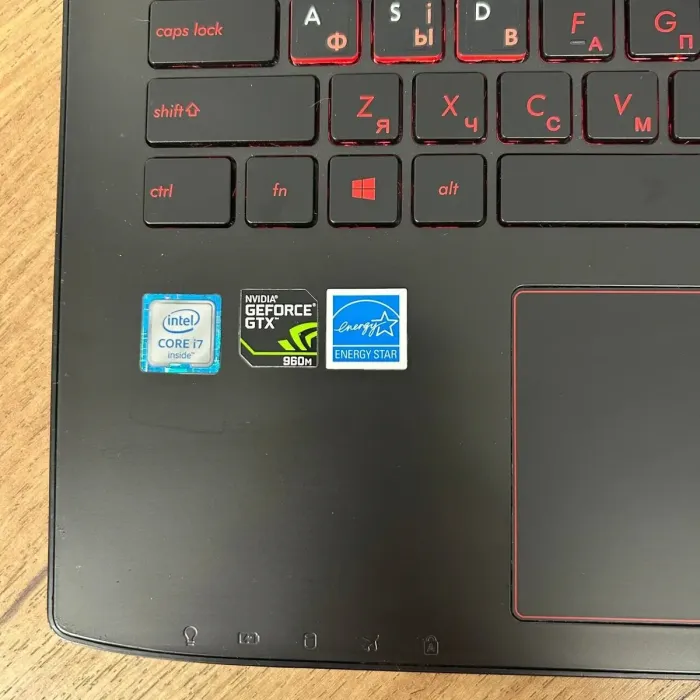 Ігровий ноутбук Б-клас Asus ROG Strix GL552VW / 15.6" (1920x1080) IPS / Intel Core i7-6700HQ (4 (8) ядра по 2.6 - 3.5 GHz) / 16 GB DDR4 / 128 GB SSD M.2 + 500 GB HDD / nVidia GeForce GTX 960M, 2 GB GDDR5, 128-bit / WebCam б/в - зображення 8