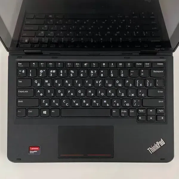 Нетбук-трансформер Б-клас Lenovo ThinkPad Yoga 11e / 11.6" (1366x768) TN Touch / Intel Pentium Silver N5000 (4 ядра по 1.1 - 2.7 GHz) / 8 GB DDR4 / 256 GB SSD / Intel UHD Graphics 605 / WebCam / HDMI б/в - зображення 3