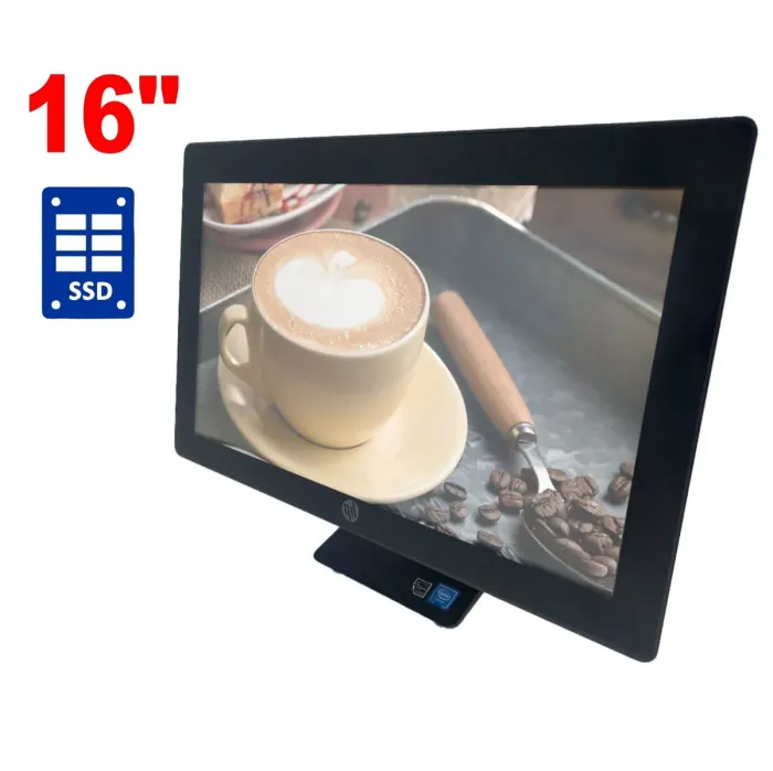 Моноблок HP RP9 G1 9015 Retail System / 16" (1366x768) TN Touch / Intel Pentium G4400T (2 ядра по 2.9 GHz) / 4 GB DDR4 / 120 GB SSD / Intel HD Graphics 510 б/в - изображение 1