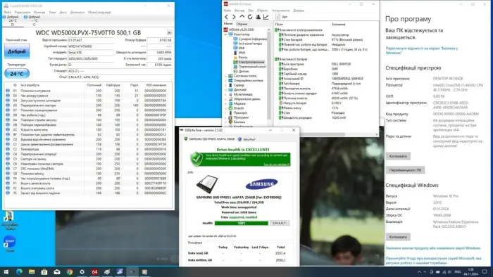Ультрабук Dell Latitude E7440 / 14" (1920x1080) IPS / Intel Core i7-4600U (2 (4) ядра по 2.1 - 3.3 GHz) / 8 GB DDR3 / 256 GB SSD + 500 GB HDD / Intel HD Graphics 4400 / WebCam б/в - зображення 9