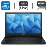 Ноутбук Б-клас Dell Latitude 3570 / 15.6" TN / Core i3-6100U (2(4) ядра 2.3GHz) / 4GB DDR3 / 500GB HDD / HD Graphics 520 / WebCam / USB 3.0 б/в