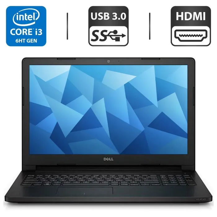Ноутбук Б-клас Dell Latitude 3570 / 15.6" TN / Core i3-6100U (2(4) ядра 2.3GHz) / 4GB DDR3 / 500GB HDD / HD Graphics 520 / WebCam / USB 3.0 б/в - зображення 1