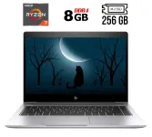 Ультрабук HP Elitebook 745 G5 / 14" (1920x1080) IPS / AMD Ryzen 7 Pro 2700U (4 (8) ядра по 2.2 - 3.8 GHz) / 8 GB DDR4 / 256 GB SSD M.2 / AMD Radeon Vega 10 Graphics / WebCam / Fingerprint / HDMI б/в