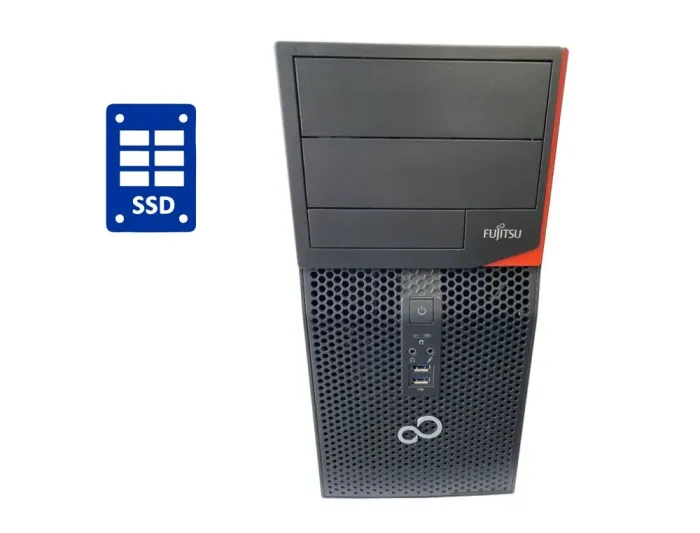 ПК Fujitsu Esprimo P556 E90+ Tower / Intel Core i3-6100 (2 (4) ядра по 3.7 GHz) / 8 GB DDR4 / 240 GB SSD + 500 GB HDD / Intel HD Graphics 530 б/у - зображення 1