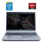 Ноутбук Б-клас HP EliteBook 8560p / 15.6" (1600x900) TN / Intel Core i7-2620M (2 (4) ядра по 2.7 - 3.4 GHz) / 8 GB DDR3 / 500 GB HDD / AMD Radeon HD 6470M, 1 GB DDR3, 64-bit / WebCam / DVD-ROM б/в