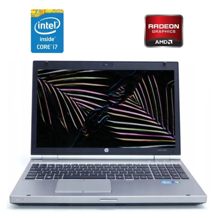 Ноутбук Б-клас HP EliteBook 8560p / 15.6" (1600x900) TN / Intel Core i7-2620M (2 (4) ядра по 2.7 - 3.4 GHz) / 8 GB DDR3 / 500 GB HDD / AMD Radeon HD 6470M, 1 GB DDR3, 64-bit / WebCam / DVD-ROM б/в - зображення 1