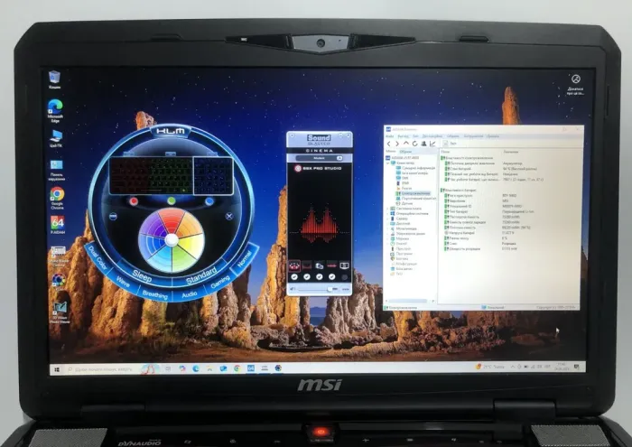 Ігровий ноутбук MSI GT70 2OC / 17.3" (1920x1080) TN / Intel Core i7-4700MQ (4 (8) ядра по 2.4 - 3.4 GHz) / 32 GB DDR4 / 256 GB SSD + 1000 GB HDD / nVidia GeForce GTX 770M, 3 GB GDDR5, 192-bit / WebCam / DVD-ROM б/в - зображення 10