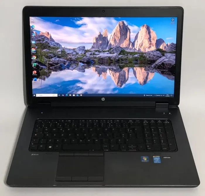 Мобільна робоча станція Б-клас HP ZBook 17 G1 / 17.3" (1920x1080) TN / Intel Core i7-4710MQ (4 (8) ядра по 2.5 - 3.5 GHz) / 16 GB DDR3 / 256 GB SSD / nVidia Quadro K3100M, 4 GB GDDR5, 256-bit / WebCam / Win 10 Pro б/в - зображення 2