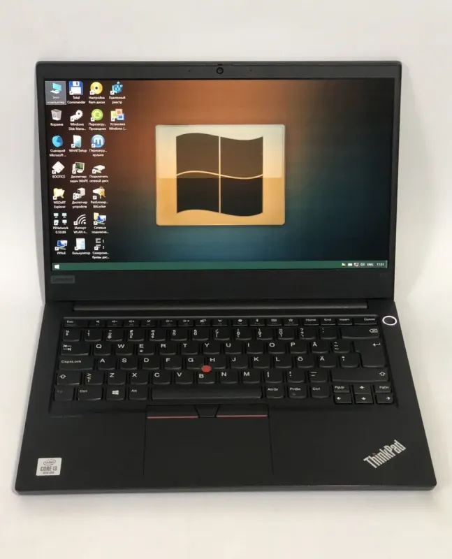 Ультрабук Lenovo ThinkPad E14 G1 / 14" (1920x1080) IPS / Intel Core i3-10110U (2 (4) ядра по 2.1 - 4.2 GHz) / 8 GB DDR4 / 128 GB SSD / Intel UHD Graphics / WebCam / Win 10 Pro б/в - зображення 2