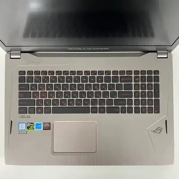 Ігровий ноутбук Asus ROG Strix GL702V / 17.3" (1920x1080) IPS / Intel Core i7-7700HQ (4 (8) ядра по 2.8 - 3.8 GHz) / 16 GB DDR4 / 512 GB SSD / nVidia GeForce GTX 1060, 6 GB GDDR5, 192-bit / WebCam / HDMI б/в - зображення 3