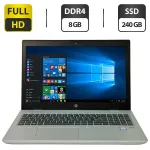 Ноутбук Б-клас HP ProBook 650 G4 / 15.6" (1920x1080) IPS / Intel Core i5-8250U (4 (8) ядра по 1.6 - 3.4 GHz) / 8 GB DDR4 / 240 GB SSD / Intel HD Graphics 620 / WebCam / Windows 10 Pro б/в