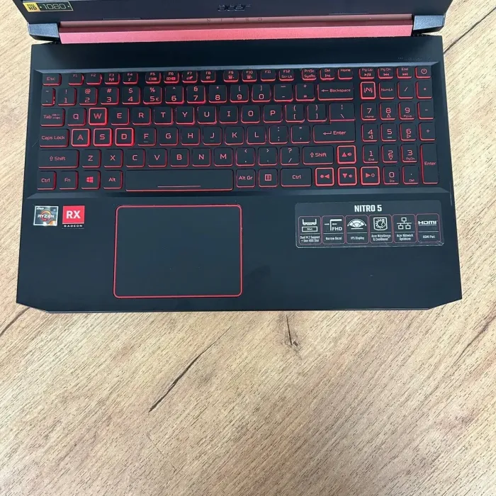 Ігровий ноутбук Acer Nitro 5 AN515-43 / 15.6" (1920x1080) IPS / AMD Ryzen 5 3550H (4 (8) ядра по 2.1 - 3.7 GHz) / 8 GB DDR4 / 256 GB SSD / AMD Radeon RX 560X, 4 GB GDDR5, 128-bit / WebCam б/в - зображення 6