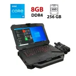 Захищений ноутбук Б-клас Dell Latitude 5424 Rugged / 14" (1920x1080) IPS / Intel Core i5-8350U (4 (8) ядра по 1.7 - 3.6 GHz) / 8 GB DDR4 / 256 GB SSD / Intel UHD Graphics 620 / WebCam / Windows 11 б/в