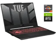 Ігровий ноутбук Asus TUF Gaming A15 FA507RM / 15.6" (1920x1080) IPS / AMD Ryzen 7 6800H (8 (16) ядер по 3.2 - 4.7 GHz) / 16 GB DDR4 / 512 GB SSD NVMe / nVidia GeForce RTX 3060, 6 GB GDDR6, 192-bit / WebCam б/в