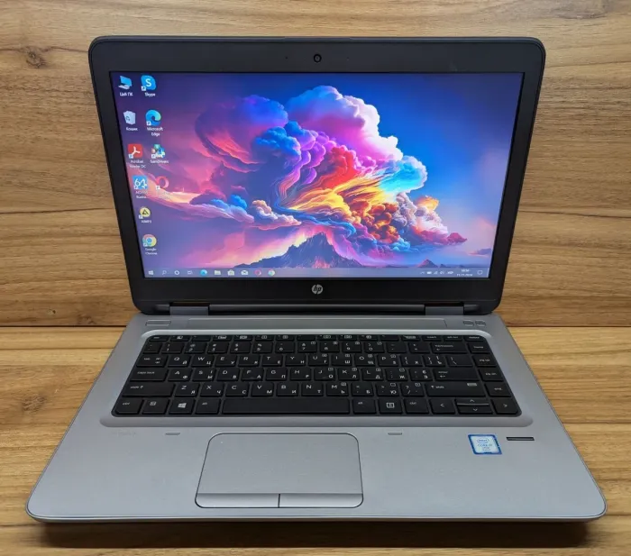 Ноутбук Б-клас HP ProBook 640 G2 / 14" (1920x1080) IPS / Intel Core i7-6600U (2 (4) ядра по 2.6 - 3.4 GHz) / 8 GB DDR4 / 256 GB SSD / Intel HD Graphics 520 / WebCam / Fingerprint / Windows 10 б/в - зображення 2