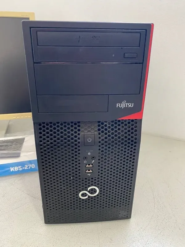 Комплект ПК: комп'ютер Fujitsu Esprimo P520 E85 Tower / Intel Core i5-4430 (4 ядра по 3.0 - 3.2 GHz) / 8 GB DDR3 / 500 GB HDD / Intel HD Graphics 4600 + Монітор Б-клас Acer B243HL / 24" (1920x1080) TN / VGA б/в - зображення 3