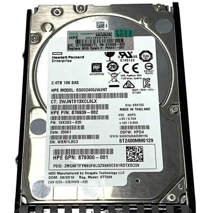 Жорсткий диск 2.5" HP \ HPE 2.4Tb SAS 12G 10000RPM \ 10K 256Mb cache HDD б/в - зображення 3