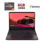 Ігровий ноутбук Lenovo IdeaPad Gaming 3 15ACH6 / 15.6" (1920x1080) IPS / AMD Ryzen 5 5600H (6 (12) ядер по 3.0 - 4.2 GHz) / 8 GB DDR4 / 480 GB SSD / nVidia GeForce RTX 3050, 4 GB GDDR6, 128-bit / WebCam б/в
