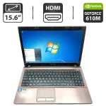 Ноутбук Asus K53S / 15.6" (1366x768) TN / Intel Core i5-2410M (2 (4) ядра по 2.3 - 2.9 GHz) / 6 GB DDR3 / 320 GB HDD / nVidia GeForce 610M, 2 GB GDDR3, 64-bit / WebCam / Посилена АКБ б/в