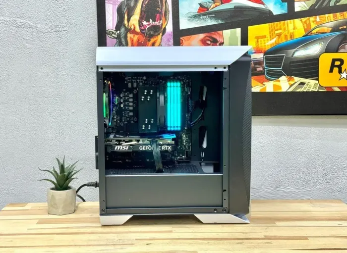 Ігровий ПК AeroCool Aero One Eclipse-G-WT-v1 Tower / Intel Core i5-14600KF (14 (20) ядер по 2.6 - 5.3 GHz) / 32 GB DDR5 / 1000 GB SSD / nVidia GeForce RTX 4060 Ti, 16 GB GDDR6, 128-bit / 600W б/в - зображення 3