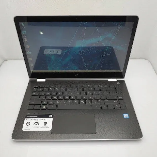 Ультрабук-трансформер HP Pavilion x360 14m-ba013dx / 14" TN Touch / Intel Core i3-7100U (2(4) ядра по 2.4GHz) / 8GB DDR4 / 256GB SSD / HD Graphics 620 / WebCam / Win 10 Home б/в - зображення 2