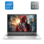 Ультрабук Б-клас HP EliteBook 840 G8 / 14" (1920x1080) IPS / Intel Core i7-1185G7 (4 (8) ядра по 3.0 - 4.8 GHz) / 16 GB DDR4 / 512 GB SSD / Intel Iris Xe Graphics / WebCam / TouchID / Windows 10 б/в