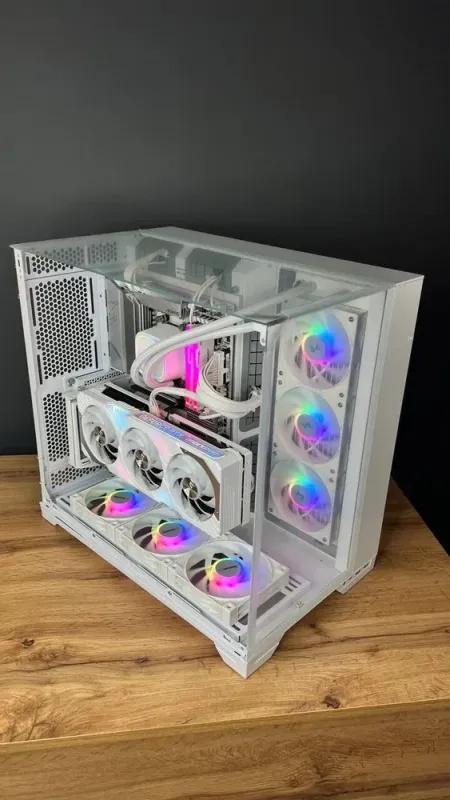 Збірка під замовлення: комп'ютер Lian Li O11 Tower / AMD Ryzen 7 7800X3D (8 (16) ядер по 4.2 - 5.0 GHz) / 32 GB DDR5 / 1000 GB SSD M.2 / nVidia GeForce RTX 4070 Ti Super, 16 GB GDDR6X, 256-bit / 850W - зображення 3