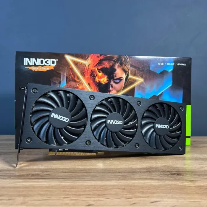 Дискретна відеокарта nVidia GeForce RTX 3080, 12 GB GDDR6X, 384-bit / 1x HDMI, 3x DisplayPort б/в - зображення 2