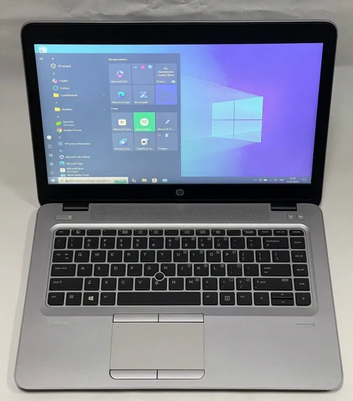 Ноутбук HP EliteBook mt43 / 14" (1920x1080) TN / AMD Pro A8-9600B (4 ядра по 2.4 - 3.3 GHz) / 8 GB DDR4 / 128 GB SSD / AMD Radeon R5 Graphics / WebCam / VGA б/в - зображення 2