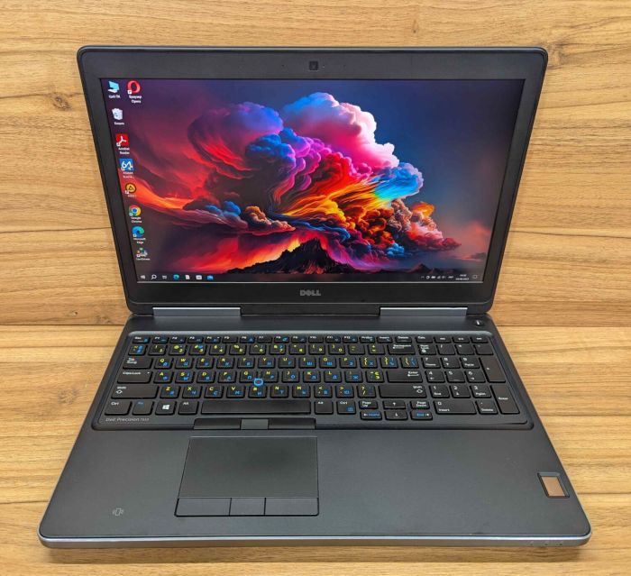 Мобільна робоча станція Б-клас Dell Precision 7510 / 15.6" (3840x2160) IPS / Intel Core i7-6820HQ (4 (8) ядра по 2.7 - 3.6 GHz) / 32 GB DDR4 / 480 GB SSD / nVidia Quadro M2000M, 4 GB GDDR5, 128-bit / WebCam / TouchID / Windows 10 б/в - зображення 2