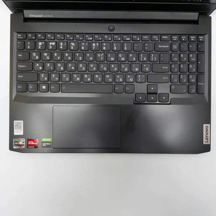 Ігровий ноутбук Б-клас Lenovo IdeaPad Gaming / 15.6" (1920x1080) IPS / AMD Ryzen 5 5600H (6 (12) ядер по 3.3 - 4.2 GHz) / 16 GB DDR4 / 512 GB SSD M.2 / nVidia GeForce GTX 1650, 4 GB GDDR5, 128-bit / WebCam / HDMI б/в - зображення 3