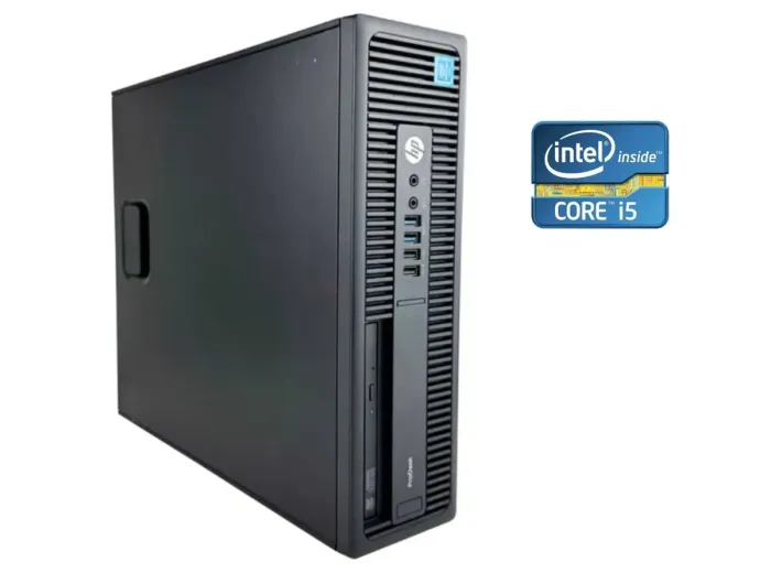 ПК HP ProDesk 600 G2 SFF / Intel Core i5-6500 (4 ядра по 3.2 -3.6 GHz) / 8 GB DDR4 / 256 GB SSD / Intel HD Graphics 530 / DVD-ROM / Win 10 б/в - зображення 1