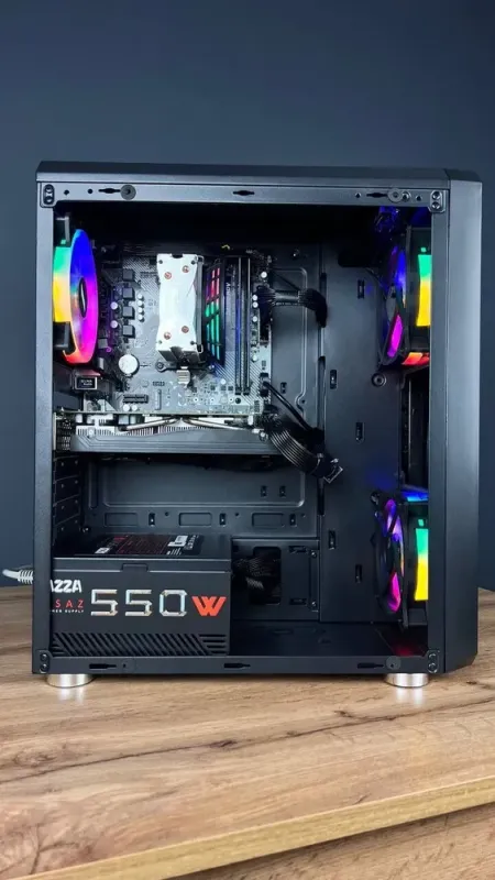 Збірка під замовлення: комп'ютер 1stPlayer F4 Black Tower / AMD Ryzen 5 3600 (6 (12) ядер по 3.6 - 4.2 GHz) / 16 GB DDR4 / 240 GB SSD / GeForce GTX 1660 Super, 6 GB GDDR6, 192-bit / 550W б/в - зображення 3