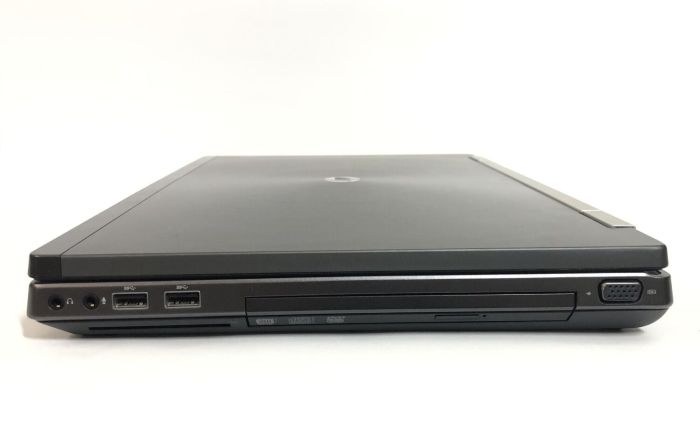 Мобільна робоча станція Б-клас HP EliteBook 8560w / 15.6" (1920x1080) TN / Intel Core i7-2630QM (4 (8) ядра по 2.0 - 2.9 GHz) / 8 GB DDR3 / 500 GB HDD / nVidia Quadro 1000M, 2 GB DDR3, 128-bit / WebCam / DVD-ROM / Win 10 Pro б/в - зображення 4