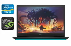 Ігровий ноутбук Dell G5 5500 / 15.6" (1920x1080) IPS / Intel Core i7-10750H (6 (12) ядер по 2.6 - 5.0 GHz) / 16 GB DDR4 / 500 GB SSD / nVidia GeForce GTX 1650 Ti, 4 GB GDDR6, 128-bit / WebCam / Windows 10 б/в