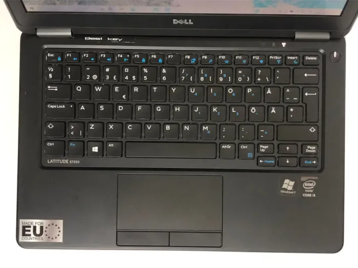 Нетбук Б-клас Dell Latitude E7250 / 12.5" (1366x768) TN / Intel Core i3-5010U (2 (4) ядра по 2.1 GHz) / 8 GB DDR3 / 128 GB SSD / Intel HD Graphics 5500 / WebCam / Win 10 Home б/в - зображення 7