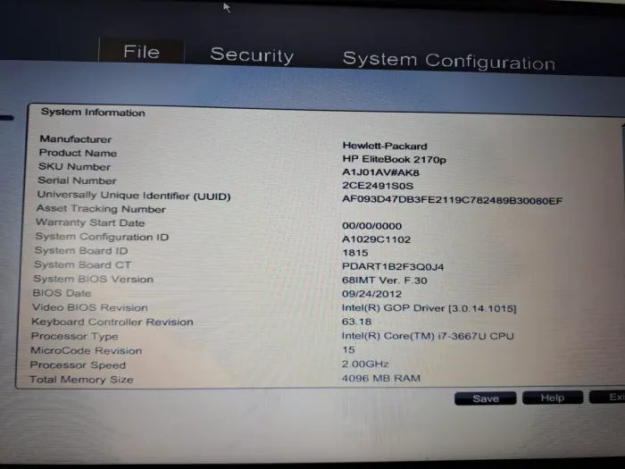 Нетбук Б-клас HP EliteBook 2170p / 11.6" (1366x768) TN / Intel Core i7-3667U (2 (4) ядра по 2.0 - 3.2 GHz) / 4 GB DDR3 / 120 GB SSD / Intel HD Graphics 4000 / WebCam / Win 11 б/в - зображення 16