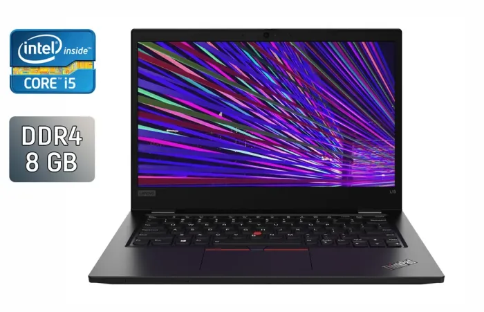 Ноутбук Б-клас Lenovo ThinkPad L13 Gen 2 / 13.3" (1920x1080) IPS / Intel Core i5-1135G7 (4 (8) ядра по 2.4 - 4.2 GHz) / 8 GB DDR4 / 512 GB SSD / Intel Iris Xe Graphics / WebCam / Windows 10 б/в - зображення 1