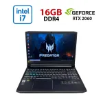 Ігровий ноутбук Acer Predator Helios PH315-53 / 15,6" (1920x1080) IPS / Intel Core i7-10750H (6 (12) ядер по 2,6 - 4,8 ГГц) / 16 ГБ DDR4 / 512 ГБ SSD / nVidia GeForce RTX 2060, 6 ГБ GDDR6, 192-біт / Веб-камера б/в