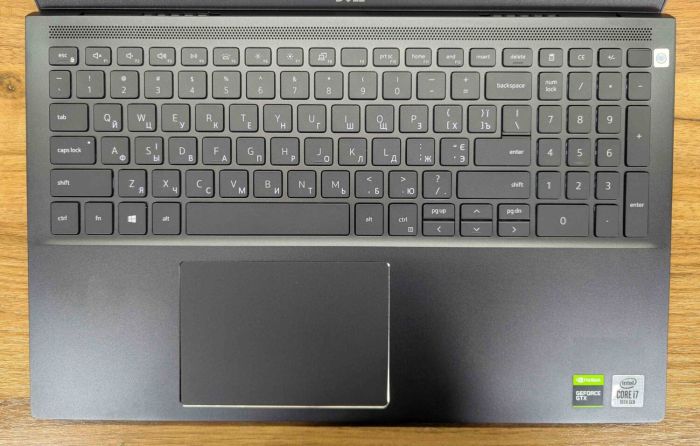 Ігровий ноутбук Dell Vostro 7500 / 15,6" (1920x1080) IPS / Intel Core i7-10750H (6 (12) ядер по 2,6 - 5,0 ГГц) / 16 ГБ DDR4 / 512 ГБ SSD / nVidia GeForce GTX 1650, 4 ГБ GDDR6, 128-біт / TouchID / WebCam / Windows 10 б/в - изображение 3