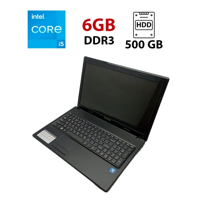 Ноутбук Lenovo IdeaPad G570 / 15.6" (1366x768) TN / Intel Core i3-2330M (2 (4) ядра по 2.2 GHz) / 6 GB DDR3 / 500 GB HDD / Intel HD Graphics / WebCam б/в - зображення 1