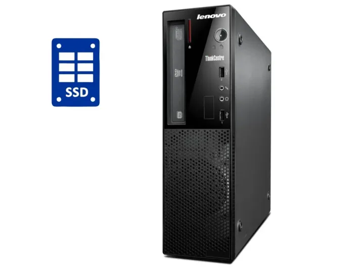 ПК Lenovo ThinkCentre E73 SFF / Intel Core i3-4130 (2 (4) ядра по 3.4 GHz) / 8 GB DDR3 / 480 GB SSD / Intel HD Graphics 4400 / DVD-RW / Win 10 Pro б/в - зображення 1