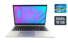 Ультрабук Б-клас HP EliteBook 840 G8 / 14" (1920x1080) IPS / Intel Core i7-1165G7 (4 (8) ядра по 2.8 - 4.7 GHz) / 16 GB DDR4 / 480 GB SSD / Intel Iris Xe Graphics / WebCam / TouchID / Windows 10 б/в