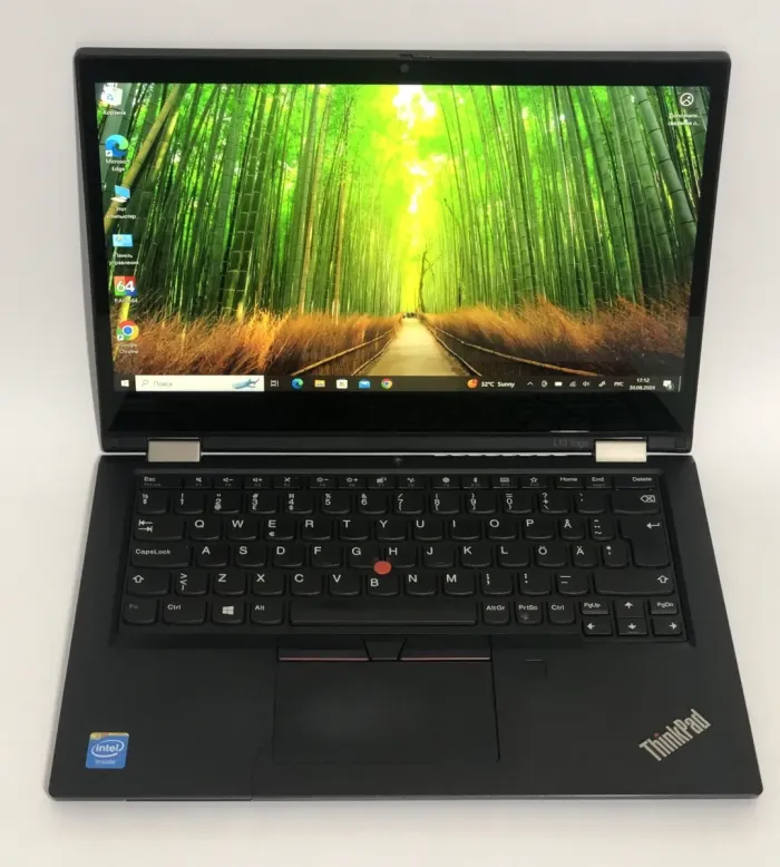Ультрабук-трансформер Б-клас Lenovo ThinkPad L13 Yoga Gen 1 / 13.3" (1920x1080) IPS Touch / Intel Core i3-10110U (2 (4) ядра по 2.1 - 4.1 GHz) / 8 GB DDR4 / 256 GB SSD / Intel UHD Graphics / WebCam / Win 10 Pro б/в - зображення 2