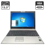 Ноутбук Sony VGN-SZ61MN / 13.3" (1366x768) TN / Intel Core 2 Duo T5600 (2 ядра по 1.8 GHz) / 4 GB DDR2 / 160 GB HDD / Intel Graphics / WebCam / АКБ не тримає заряд б/в