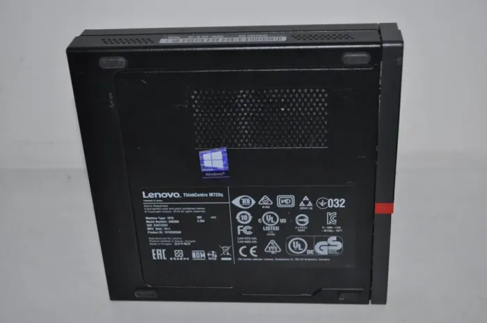 Неттоп Lenovo ThinkCentre M720q Tiny USFF / Intel Core i5-8400T (6 ядер по 1.7 - 3.3 GHz) / 8 GB DDR4 / 240 GB SSD / Intel UHD Graphics 630 / Wi-Fi / Windows 11 Pro + Блок живлення б/в - зображення 6